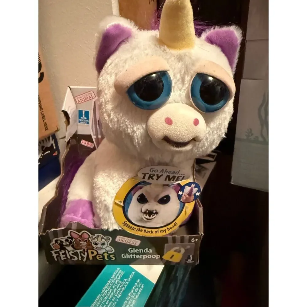 FeistyPets Glenda Glitterpoop Stuffed Animal Plush NIB